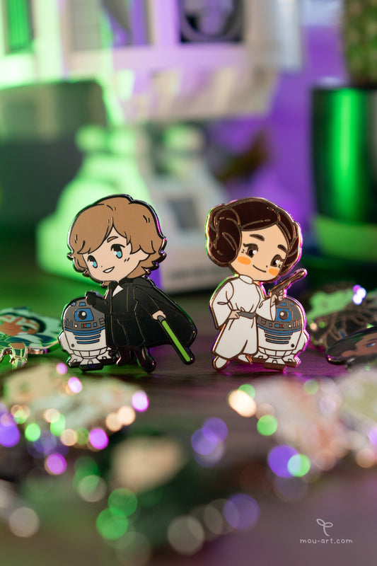 Galaxy Companion Enamel Pins & Stickers (Last Chance)