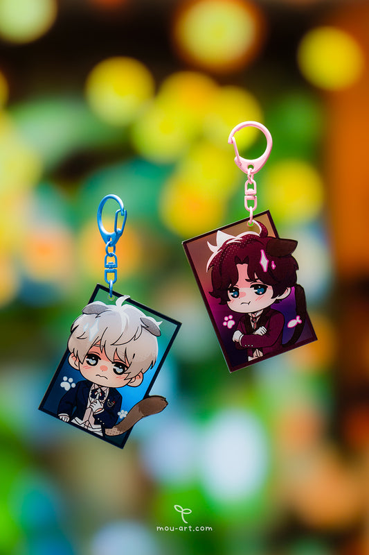 Love Space Cat Card Charms