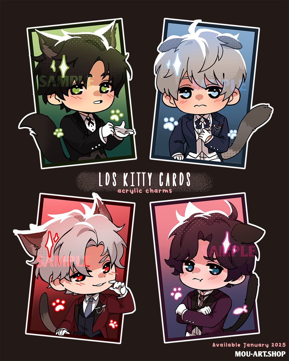 LDS Cat Card Charms