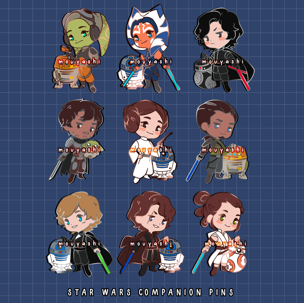 Galaxy Companion Enamel Pins (Last Chance)