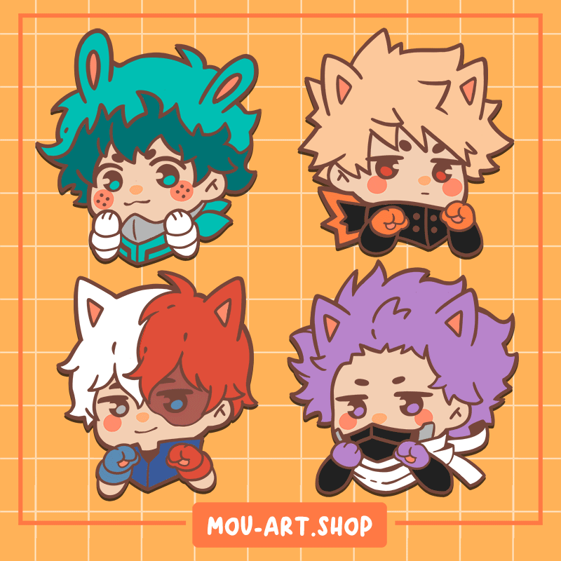 My Little Hero Enamel Pins