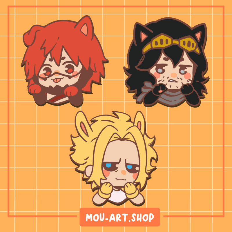 My Little Hero Enamel Pins
