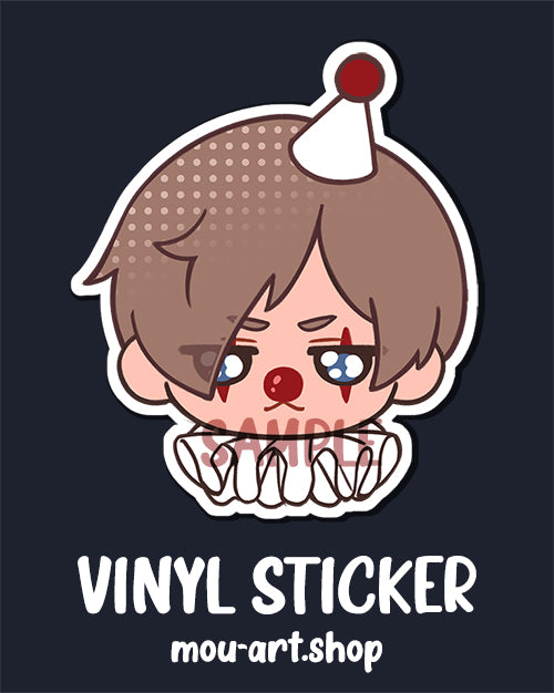 Clown Leon Sticker